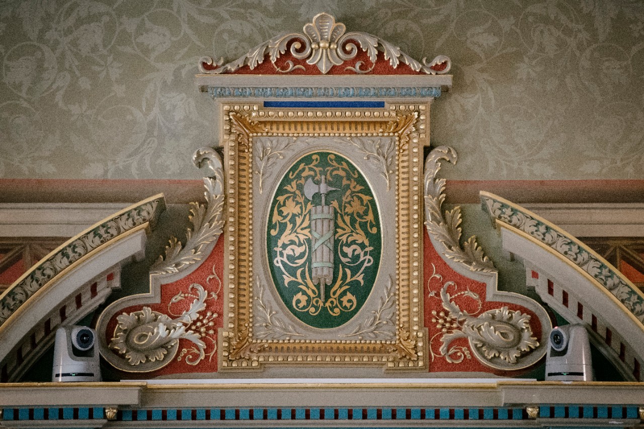 Wappen im Kantonsratssaal