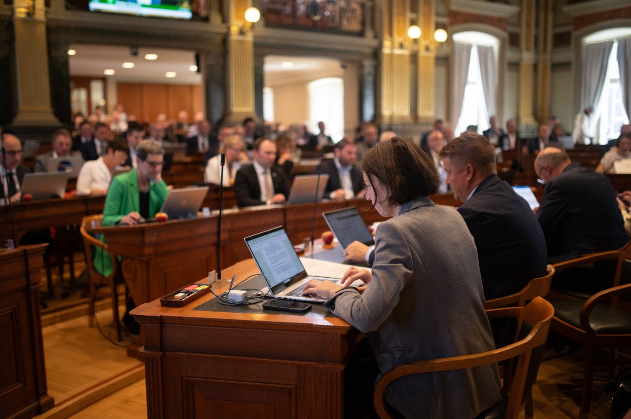 Blick von der Regierungsbank