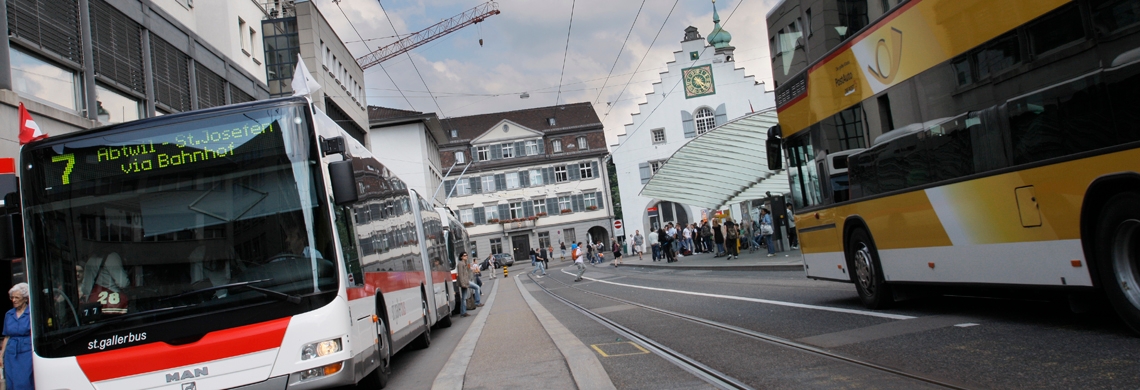 öV am Marktplatz St.Gallen