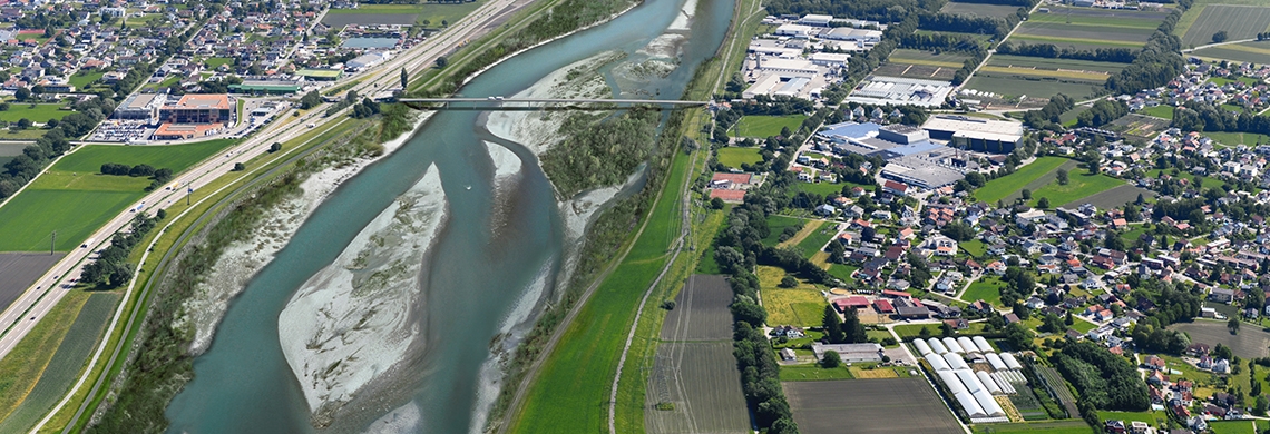 Visualisierung Rhesi bei Kriessern - Mäder