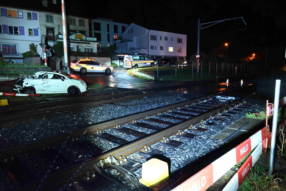 Staad Kollision zwischen Auto und Zug