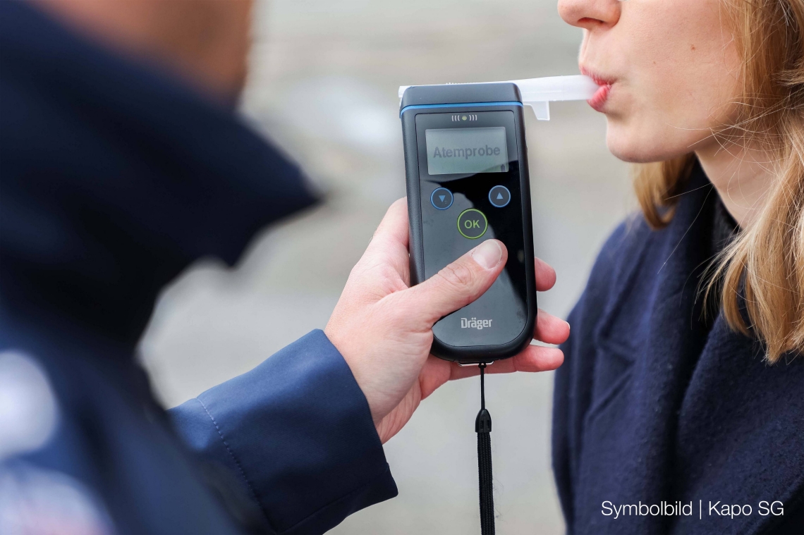 Symbolbild Atemalkoholmessung