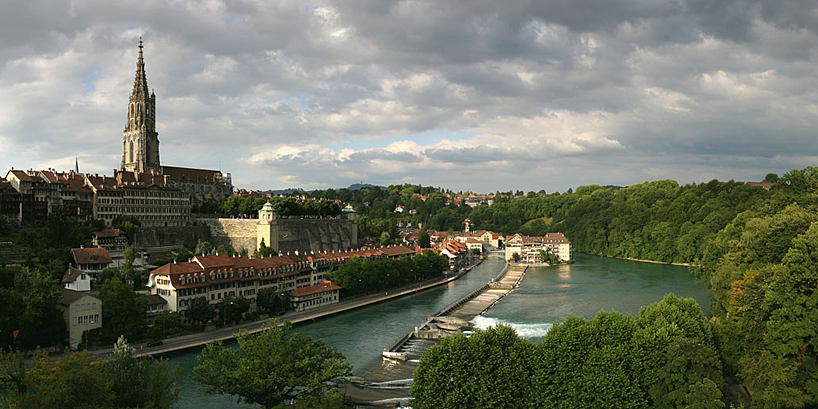 Berner Münster und Aare