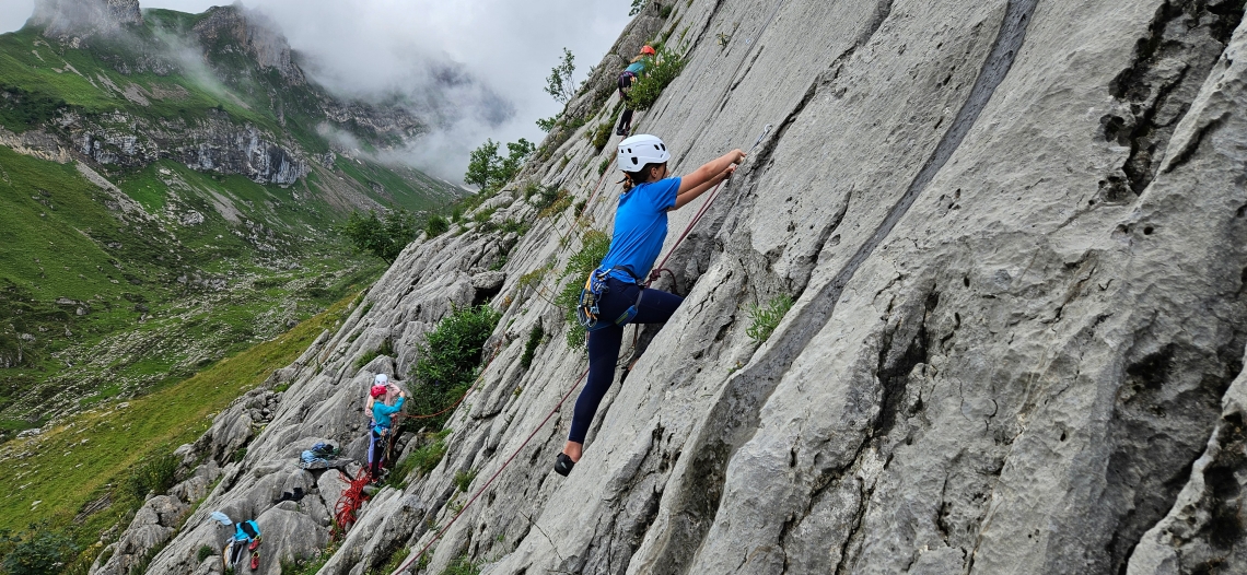 Jugendsportcamp Bergsteigen/Klettern in der Meglisalp