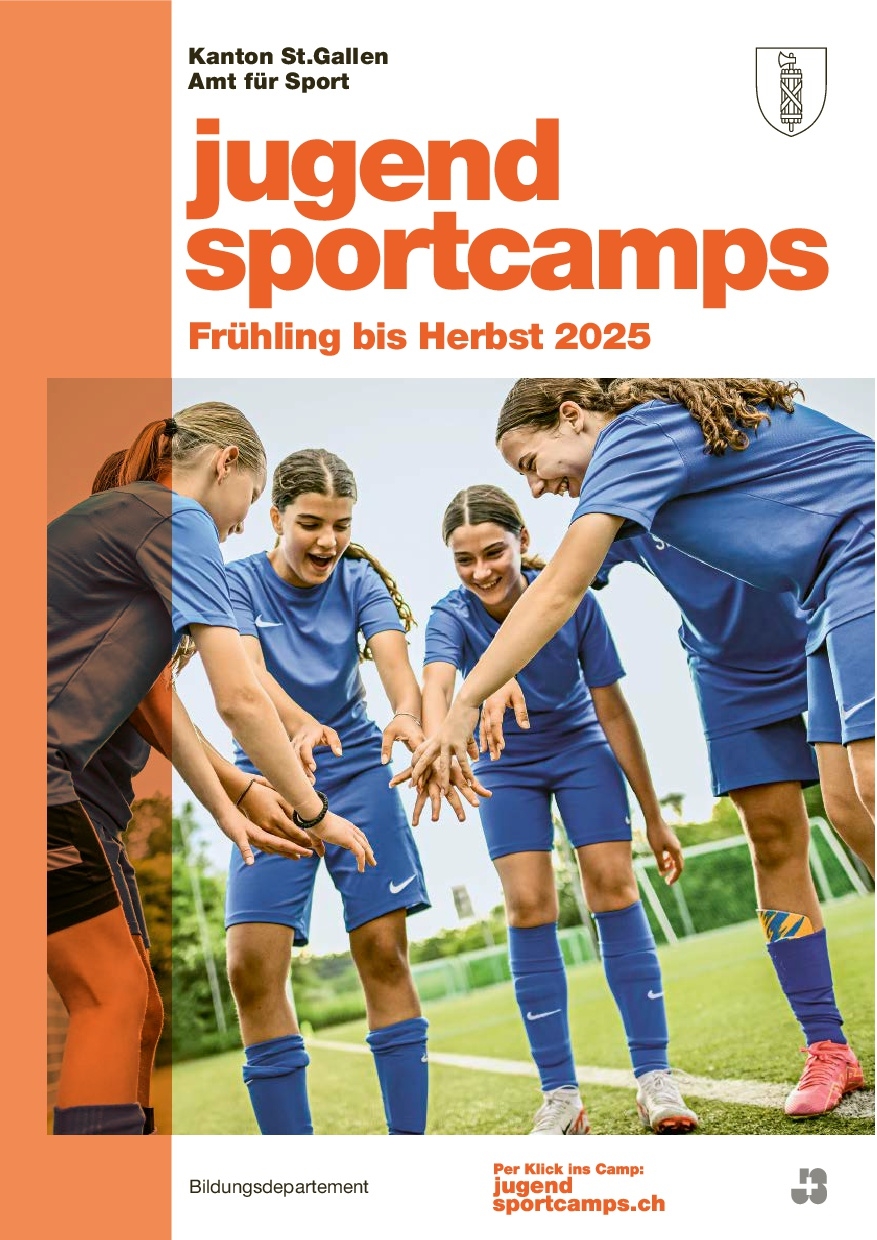 Jetzt anmelden für ein Jugendsportcamp des Kantons St.Gallen