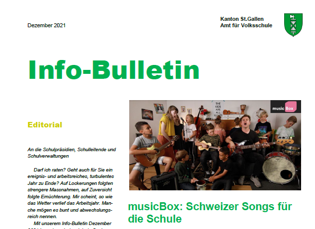 Infobulletin Dezember 2021