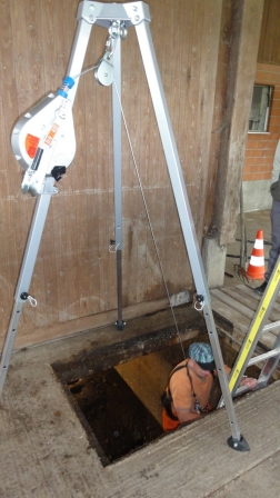 G&uuml;llegrube Einstieg