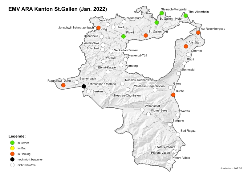 Überblick EMV im Kanton St.Gallen 