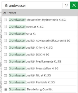 Suchbegriff im Geoportal-Suchfenster