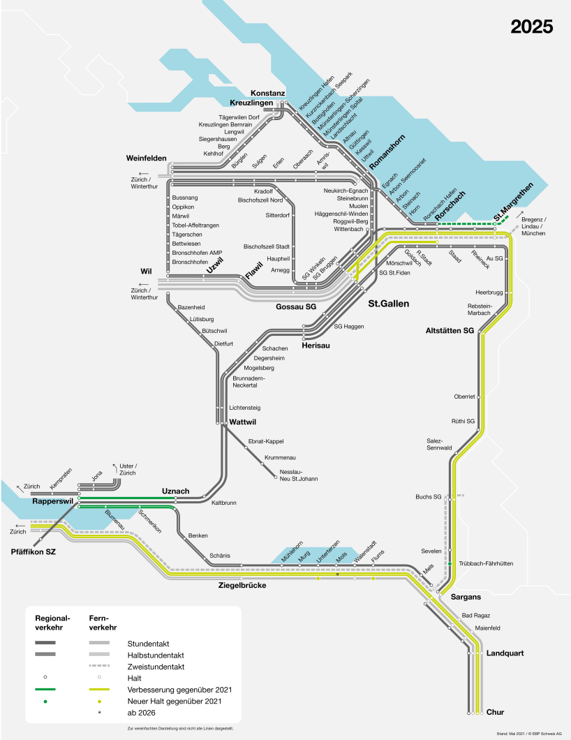 Netzgrafik Kanton St.Gallen 2025